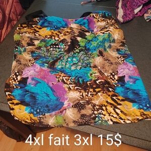 Colorful Abstract Print Top